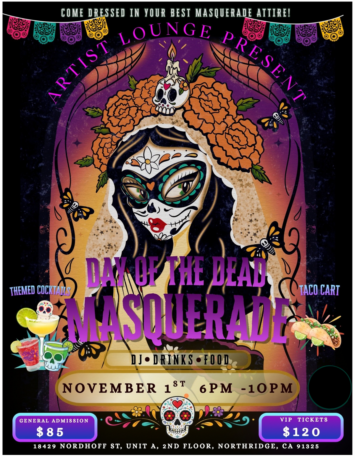 Day of the Dead Masquerade - VIP