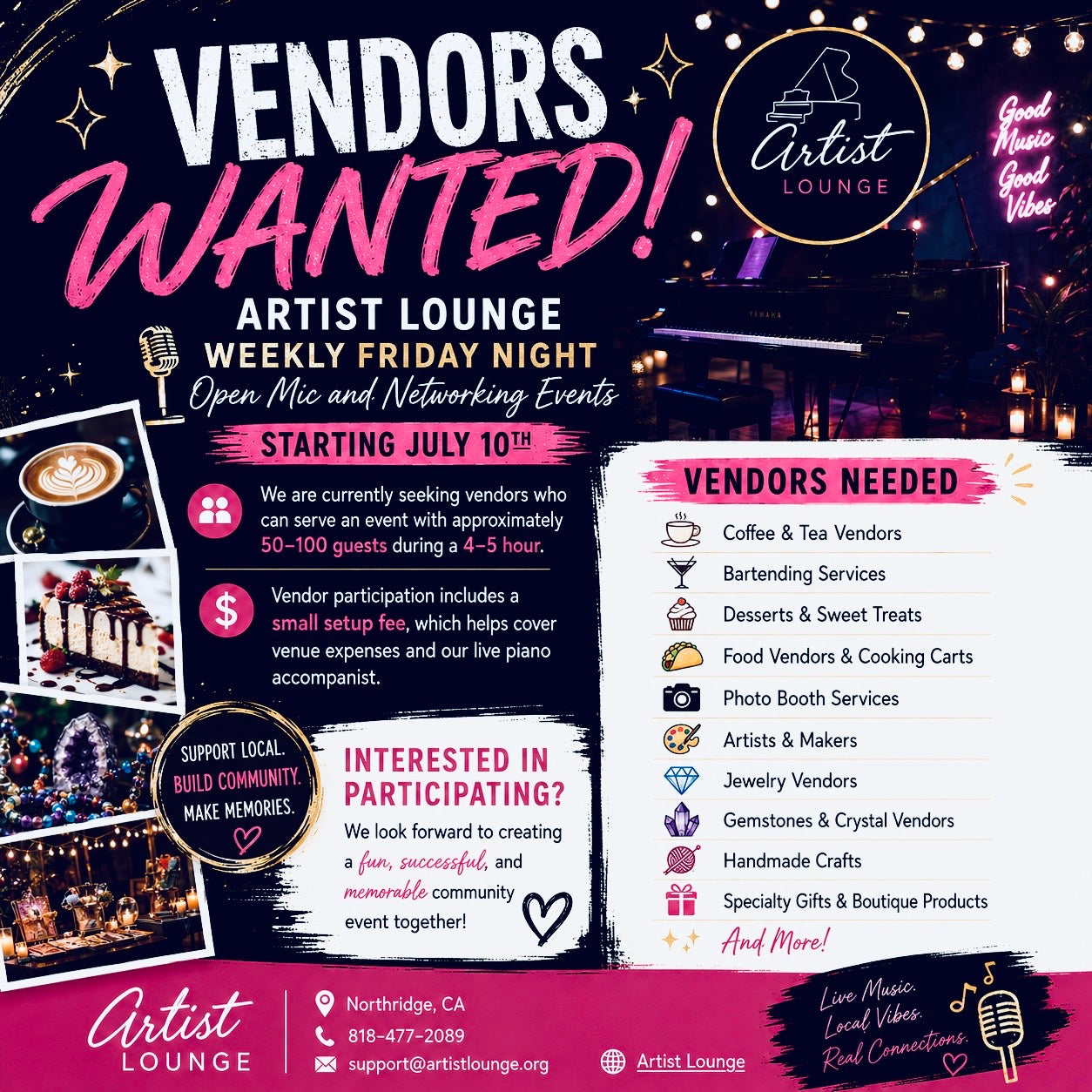 Networking & Open Mic Nights